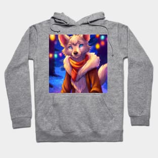 Cute Wolf Drawing Hoodie